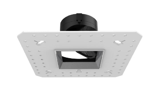 WAC R2ASWL-A930-BK 2" Square Wall Wash Lensed Trimless Housing, Wet Location, Asymmetrical Beam Spread, 90 CRI, 3000K, Black