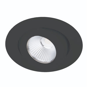WAC R3BRA-FWD-BK Ocularc Round Recessed Lighting, Dim-to-Warm Color Temperature, Flood Beam, 3000K-1800K, Black