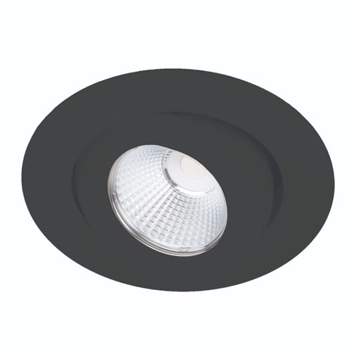 WAC R3BRA-SWD-BK Ocularc Round Recessed Lighting, Dim-to-Warm Color Temperature, Spot Beam, 3000K-1800K, Black