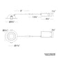 WAC R4ERA2R-W9CS-WT 4" Adjustable LED Downlight, 2700K/3000K/3500K/4000K/5000K, 740 Lumens, White