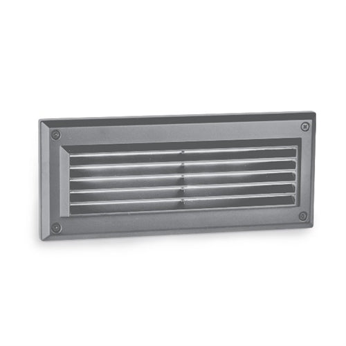 WAC Lighting WL-5205-30-AGH 5.5W Endurance LED Brick Lights Louver Step And Wall Light, 120V, 3000K Color Temperature, 90 CRI, 45 Lumens, Architectural Graphite