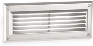 WAC Lighting WL-5205-30-AWT 5.5W Endurance LED Brick Lights Louver Step And Wall Light, 120V, 3000K Color Temperature, 90 CRI, 45 Lumens, Architectural White