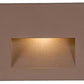 WAC Lighting WL-LED100-C-BBR 3.5W Horizontal Rectangle LED Step Light, 120V, 3000K Color Temperature, Bronze on Brass