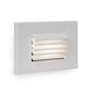 WAC Lighting WL-LED120-AM-WT 3.5W Horizontal Rectangle LED Step Light, 120V, Amber Light, White on Aluminium
