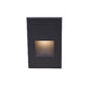 WAC WL-LED200-27-BK Vertical Rectangle LEDme Step Light, 120-277V, 2700K Color Temperature, Black
