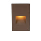 WAC WL-LED200-27-BZ Vertical Rectangle LEDme Step Light, 120-277V, 2700K Color Temperature, Bronze
