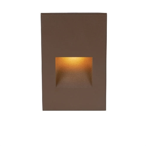WAC WL-LED200-27-BZ Vertical Rectangle LEDme Step Light, 120-277V, 2700K Color Temperature, Bronze