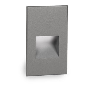 WAC Lighting WL-LED200-C-GH 3.5W Vertical Rectangle LEDme Step Light, 120V, 3000K Color Temperature, 85 CRI, Graphite