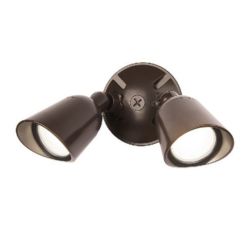 WAC Lighting WP-LED430-30-ABZ 30W Outdoor Endurance LED Double Wallpack Spot Light, 3000K Color Temperature, 965x2 Lumens, Architecture Bronze