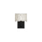WAC Lighting WS-13107-BK 7" 5.5W LED Manhattan Wall Sconce, 2700K Color Temperature, 90 CRI, 280 Lumens, Black