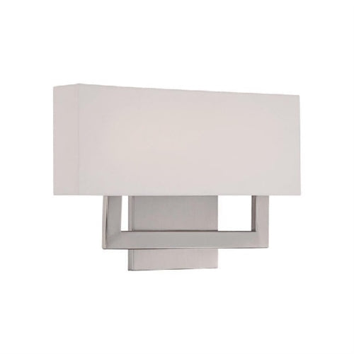 WAC Lighting WS-13122-BN 22" 16W LED Manhattan Wall Sconce, 2700K Color Temperature, 90 CRI, 840 Lumens, Brushed Nickel