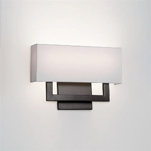 WAC Lighting WS-13122-BO 22" 16W LED Manhattan Wall Sconce, 2700K Color Temperature, 90 CRI, 840 Lumens, Brushed Bronze
