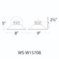 WAC Lighting WS-W15708-GH 12W Sodor 7" LED Outdoor Wall Sconce, 3000K Color Temperature, 90 CRI, 315 Lumens, CA Title 24 Compliant