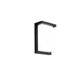 WAC WS-W190109-CS-BK 9" Vega Tall Outdoor Wall Sconce, Selectable CCT 2700K/3000K/3500K/4000K/5000K, 90 CRI, 665 Lumens, Black