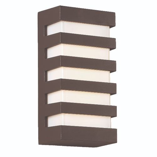 WAC Lighting WS-W23614-BZ 12W 14" Folsom LED Outdoor Wall Sconce 3000K, 3000K Color Temperature, 90 CRI, 965 Lumens, Bronze