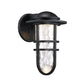 WAC Lighting WS-W24513-BK 10W 13" Steampunk Outdoor LED Wall Sconce, 3000K Color Temperature, 90 CRI, 440 Lumens, Black
