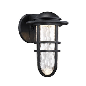 WAC Lighting WS-W24513-BK 10W 13" Steampunk Outdoor LED Wall Sconce, 3000K Color Temperature, 90 CRI, 440 Lumens, Black