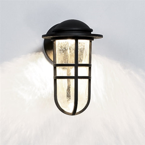 WAC Lighting WS-W24513-BZ 10W 13" Steampunk Outdoor LED Wall Sconce, 3000K Color Temperature, 90 CRI, 440 Lumens, Bronze