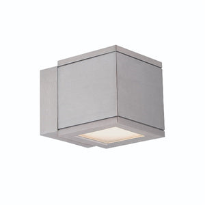 WAC Lighting WS-W2504-AL 16W Rubix Single LED Wall Mount, 3000K Color Temperature, 90 CRI, 750 Lumens, Brushed Aluminum