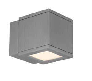 WAC Lighting WS-W2504-GH 16W Rubix Single LED Wall Mount, 3000K Color Temperature, 90 CRI, 750 Lumens, Graphite