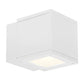 WAC Lighting WS-W2504-WT 16W Rubix Single LED Wall Mount, 3000K Color Temperature, 90 CRI, 750 Lumens, White