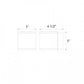 WAC Lighting WS-W2505-AL 30W Rubix Double LED Wall Mount, 3000K Color Temperature, 90 CRI, 1400 Lumens, Brushed Aluminum