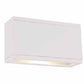 WAC Lighting WS-W2509-WT 16W Rubix Single LED Wall Mount, 3000K Color Temperature, 90 CRI, 805 Lumens, White