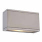 WAC Lighting WS-W2510-AL 30W Rubix Double LED Wall Mount, 3000K Color Temperature, 90 CRI, 1385 Lumens, Brushed Aluminum