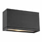 WAC Lighting WS-W2510-BK 30W Rubix Double LED Wall Mount, 3000K Color Temperature, 90 CRI, 1385 Lumens, Black