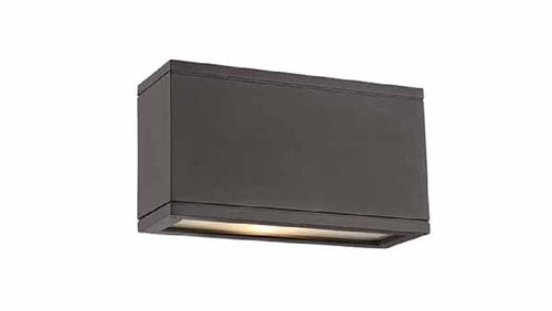 WAC Lighting WS-W2510-BZ 30W Rubix Double LED Wall Mount, 3000K Color Temperature, 90 CRI, 1385 Lumens, Bronze