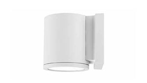 WAC Lighting WS-W2605-WT 5" Tube Single LED Light Outdoor Wall Sconce, 30W, 1750 Lumens, 3000K Color Temperature, 90 CRI, White