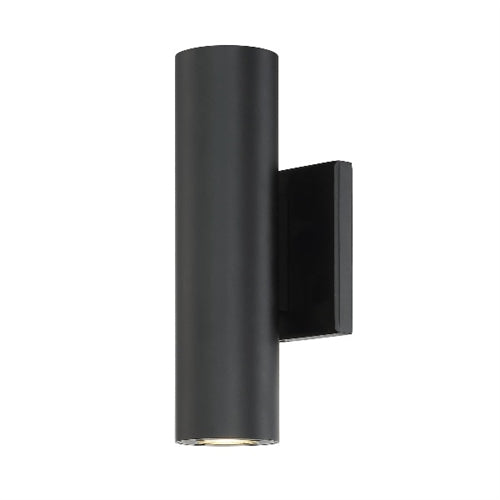 WAC Lighting WS-W36610-BK 11W 10" Caliber Outdoor LED Wall Sconce, 3000K Color Temperature, 90 CRI, 735 Lumens, Black