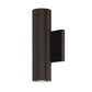 WAC Lighting WS-W36610-BZ 11W 10" Caliber Outdoor LED Wall Sconce, 3000K Color Temperature, 90 CRI, 735 Lumens, Bronze