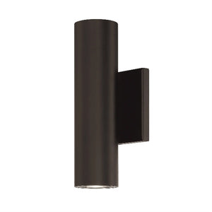 WAC Lighting WS-W36610-BZ 11W 10" Caliber Outdoor LED Wall Sconce, 3000K Color Temperature, 90 CRI, 735 Lumens, Bronze