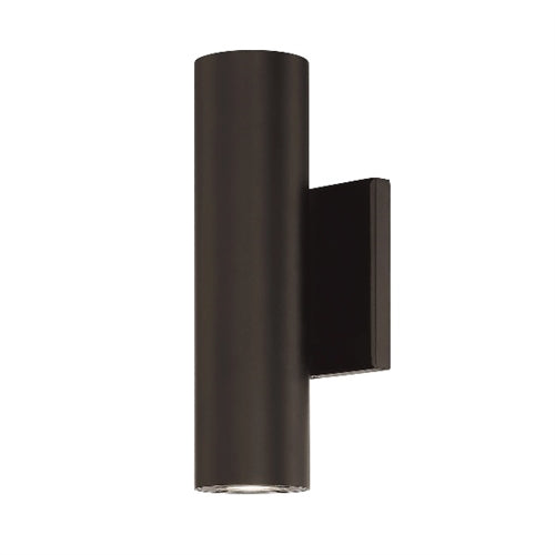 WAC Lighting WS-W36610-BZ 11W 10" Caliber Outdoor LED Wall Sconce, 3000K Color Temperature, 90 CRI, 735 Lumens, Bronze