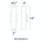 WAC Lighting WS-W36614-BZ 21W 14" Caliber Outdoor LED Wall Sconce, 3000K Color Temperature, 90 CRI, 1500 Lumens, Bronze
