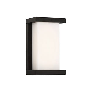 WAC WS-W47809-BK 9" 34W Case LED Outdoor Wall Sconce, 3000K Color Temperature, Black