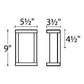 WAC WS-W47814-SS 14" 34W Case LED Outdoor Wall Sconce, 3000K Color Temperature, Stainless Steel
