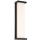 WAC WS-W47820-BK 20" 34W Case LED Outdoor Wall Sconce, 3000K Color Temperature, Black