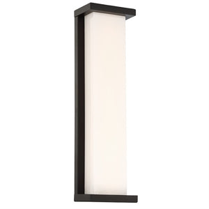WAC WS-W47820-BK 20" 34W Case LED Outdoor Wall Sconce, 3000K Color Temperature, Black