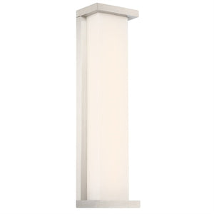 WAC WS-W47820-SS 20" 34W Case LED Outdoor Wall Sconce, 3000K Color Temperature, Stainless Steel