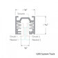 WAC WT4-BK 4' W Trac, 120V, Surface Mount, Black
