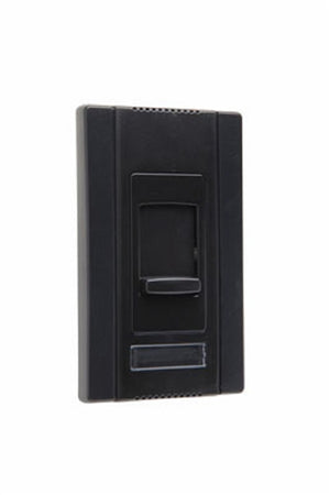 Wattstopper CDLV1100BK 1100VA Magnetic Low Voltage Single Pole, Slide-to-Off Dimmer, Narrow, Black