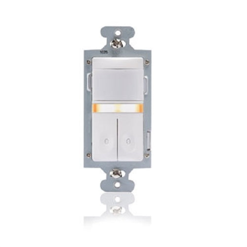 Wattstopper CS-350-N-LA Dual Relay Wall Switch Vacancy Sensor with Nightlight, 600W, Light Almond