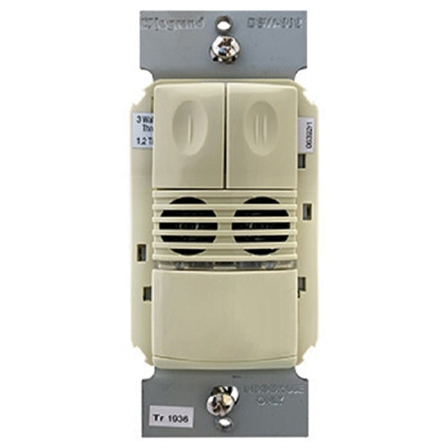 Wattstopper-DSW-302-I Dual Technology Dual Rellay Wall Switch Occupancy Sensor, 120/277V, Ivory