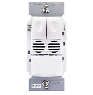Wattstopper-DSW-302-W Dual Technology Dual Rellay Wall Switch Occupancy Sensor, 120/277V, White