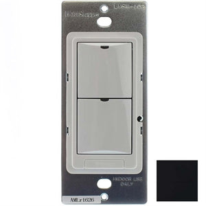 Wattstopper LMSW-102-B Digital Wall Switch, 2-Button with Infrared, Black
