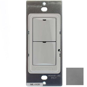 Wattstopper LMSW-102-G Digital Wall Switch, 2-Button with Infrared, Gray