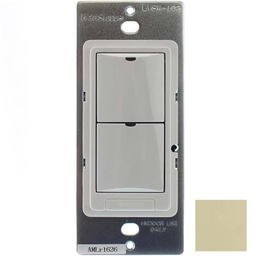 Wattstopper LMSW-102-I Digital Wall Switch, 2-Button with Infrared, Ivory