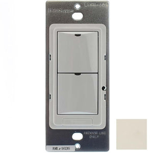 Wattstopper LMSW-102-LA Digital Wall Switch, 2-Button with Infrared, Light Almond